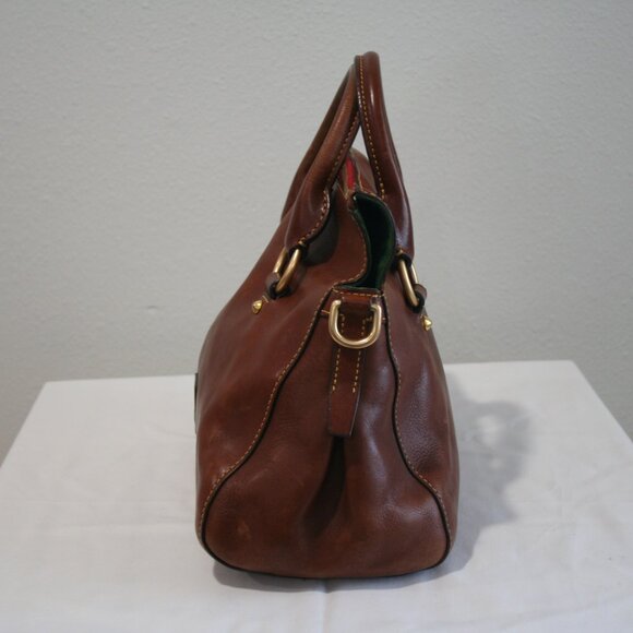 Dooney & Bourke Brown Florentine Vacchetta Leather shoulder Bag - Picture 3 of 11